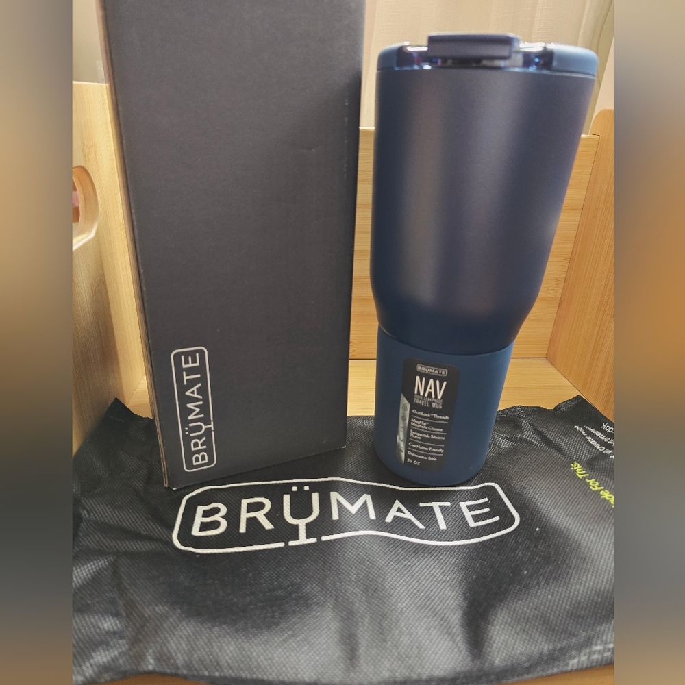 BrüMate NAV Navy Insulated Travel Mug